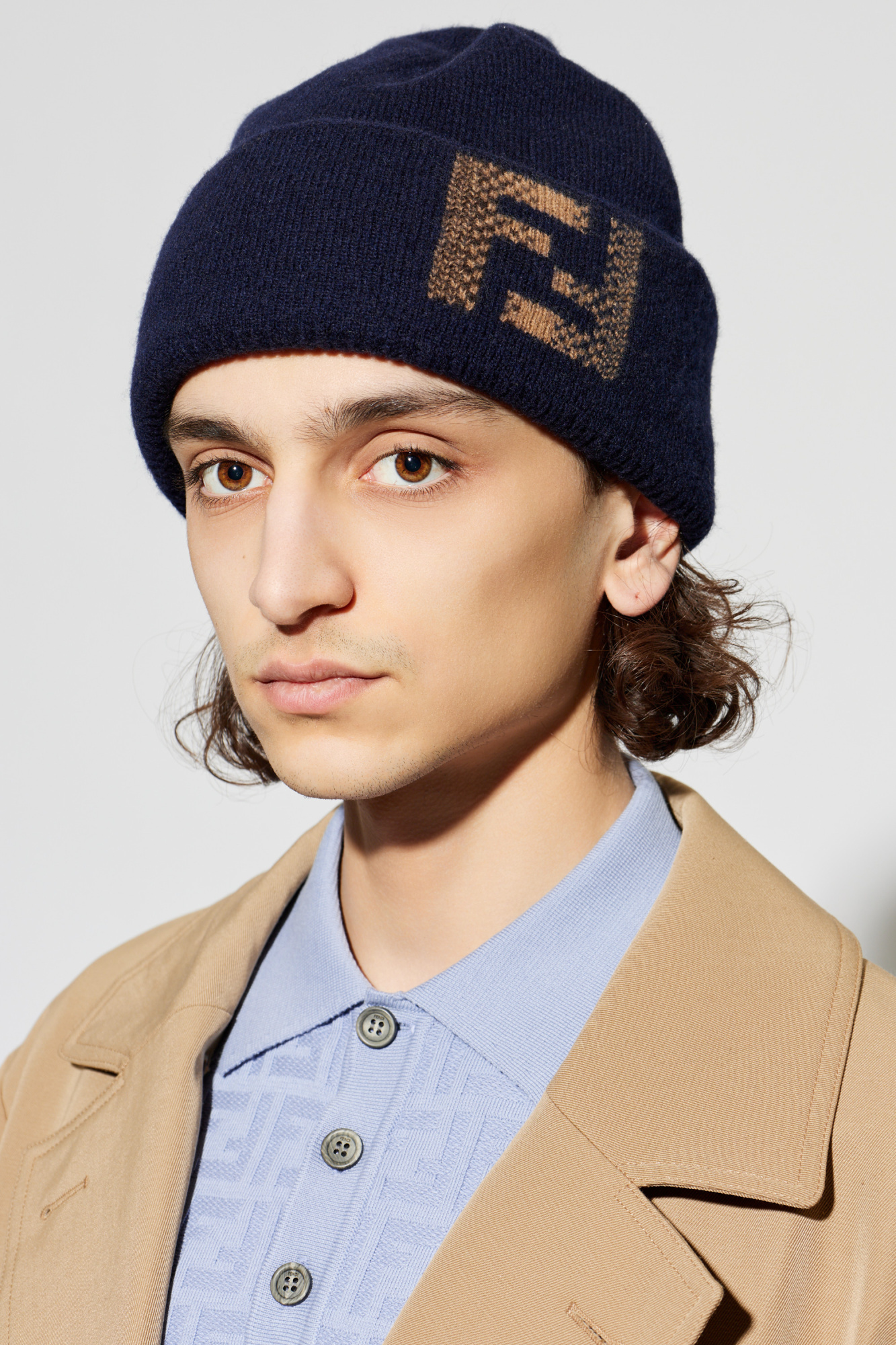 Navy blue Woolen hat Fendi - Vitkac AS